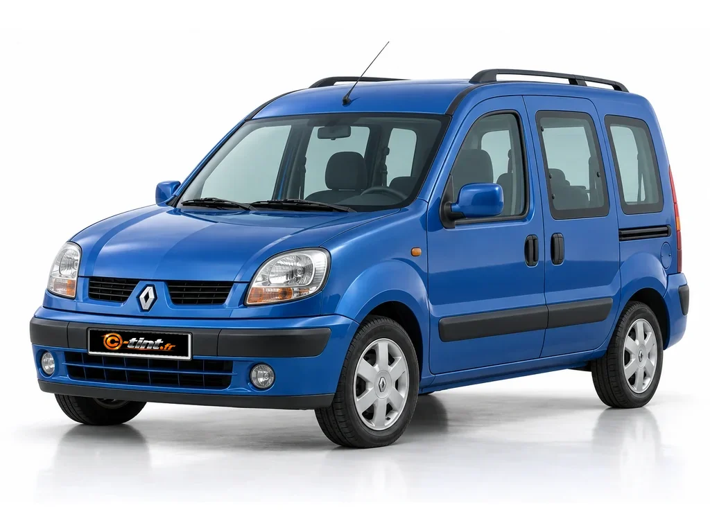 Renault Kangoo KC — Génération 1 — 2 portes latérales et hayon · Monospace · 5 portes — vue trois-quarts avant vers la gauche