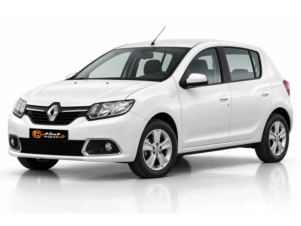 Renault Sandero Génération 2 · Berline compacte · 5 portes — vue trois-quarts avant vers la gauche