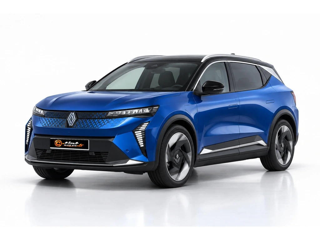 Renault Scenic E-Tech Génération 5 — E-Tech electric · SUV · 5 portes — vue trois-quarts avant vers la gauche