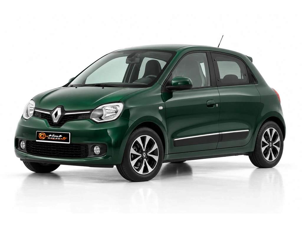 Renault Twingo Génération 3 · Berline compacte · 5 portes — vue trois-quarts avant vers la gauche