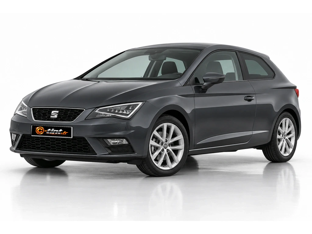 Seat Leon 5F — Génération 3 — SC · Coupé · 3 portes — vue trois-quarts avant vers la gauche