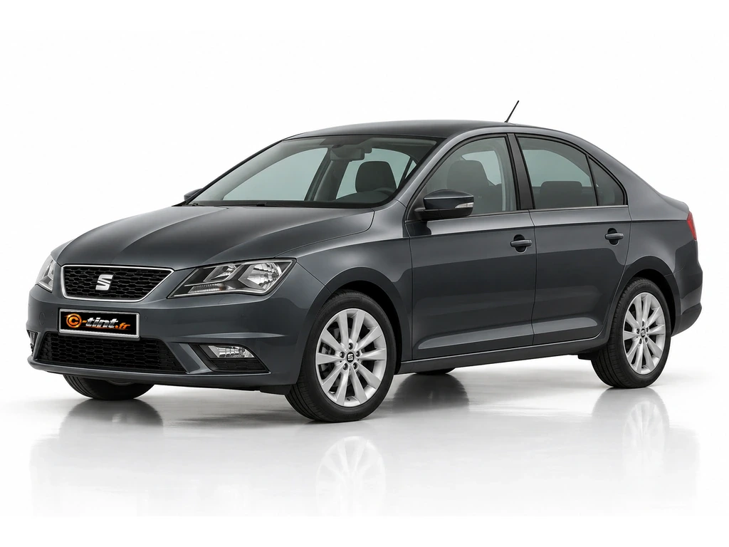 Seat Toledo Génération 4 · Berline · 5 portes — vue trois-quarts avant vers la gauche