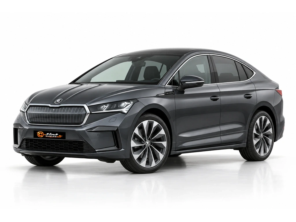 Skoda Enyaq 5AC-5AZ — Génération 1 — Coupé · SUV · 5 portes — vue trois-quarts avant vers la gauche