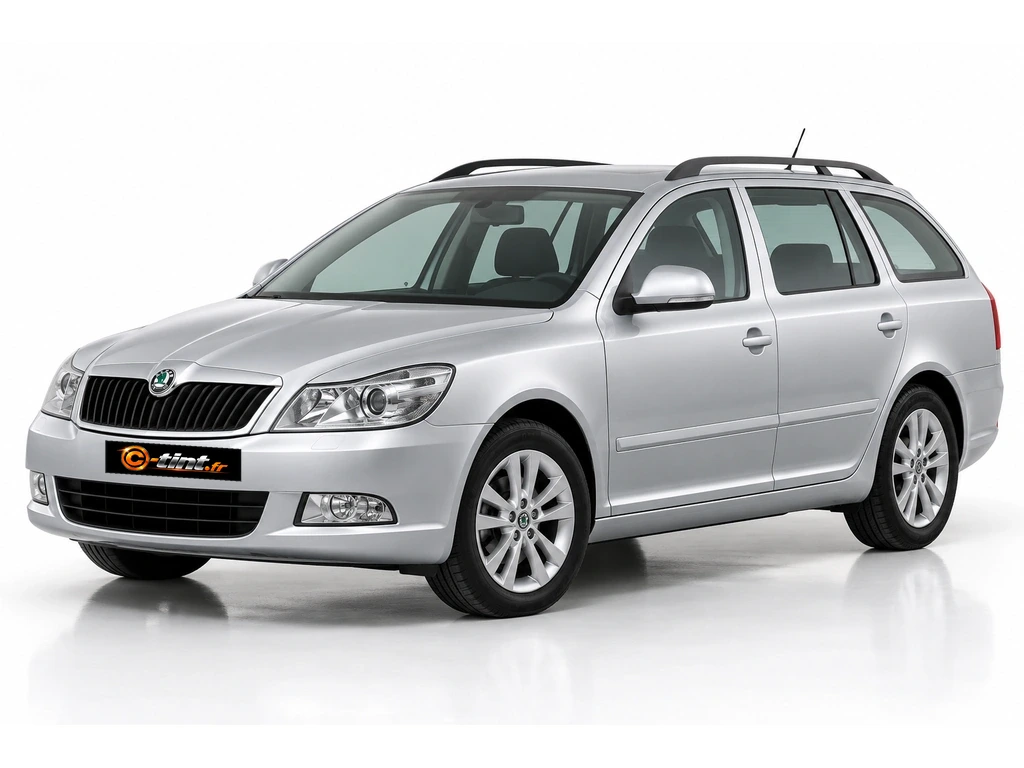 Skoda Octavia 1Z — Génération 2 — Combi Break · Break · 5 portes — vue trois-quarts avant vers la gauche