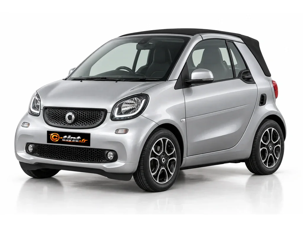 Smart Fortwo 453 — Génération 3 — Cabriolet · Cabriolet · 2 portes — vue trois-quarts avant vers la gauche