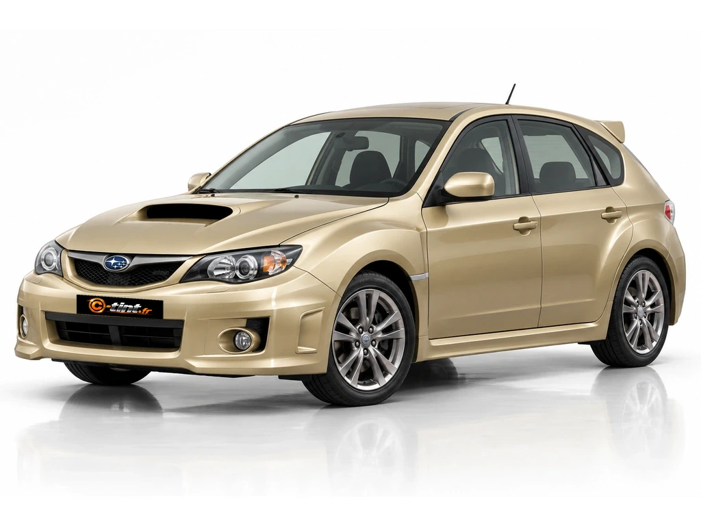 Subaru Impreza G3 — Génération 3 — WRX · Berline compacte · 5 portes — vue trois-quarts avant vers la gauche