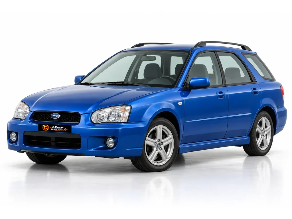 Subaru Impreza GG — Génération 2 — Break · Break · 5 portes — vue trois-quarts avant vers la gauche