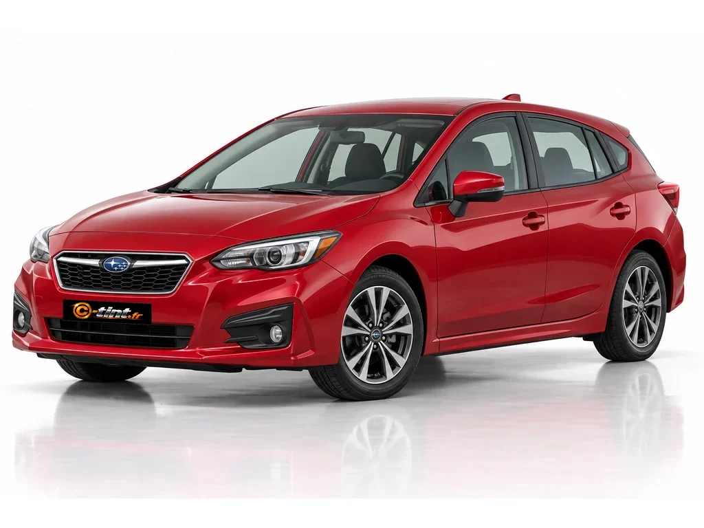 Subaru Impreza GT — Génération 5 — 5 portes · Berline compacte · 5 portes — vue trois-quarts avant vers la gauche
