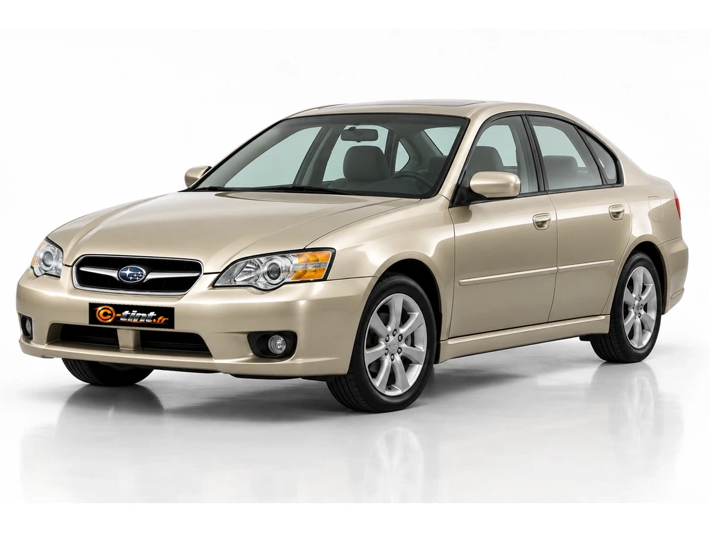 Subaru Legacy BL/BP — Génération 4 — Berline · Berline · 4 portes — vue trois-quarts avant vers la gauche