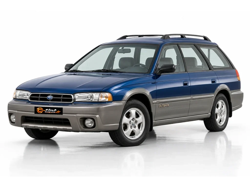 Subaru Outback BD/BG — Génération 1 — Break · Break surélevé · 5 portes — vue trois-quarts avant vers la gauche