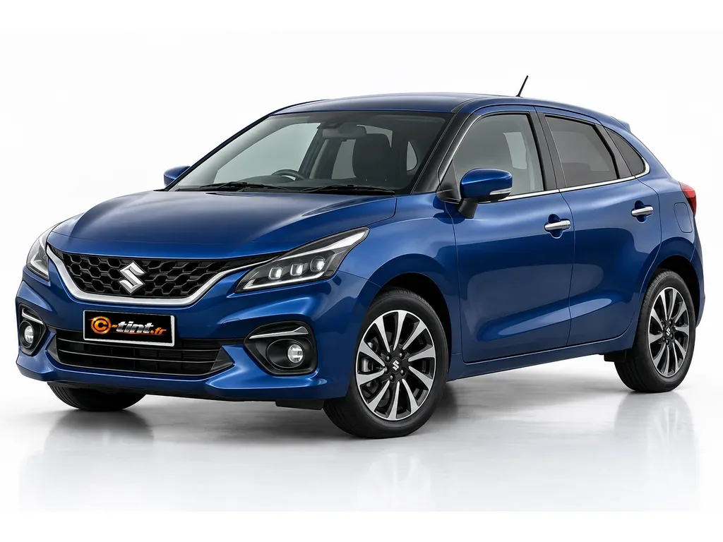 Suzuki Baleno Génération 3 · Compacte · 5 portes — vue trois-quarts avant vers la gauche