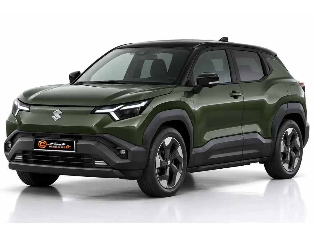 Suzuki e Vitara Génération 1 — Électrique · SUV · 5 portes — vue trois-quarts avant vers la gauche
