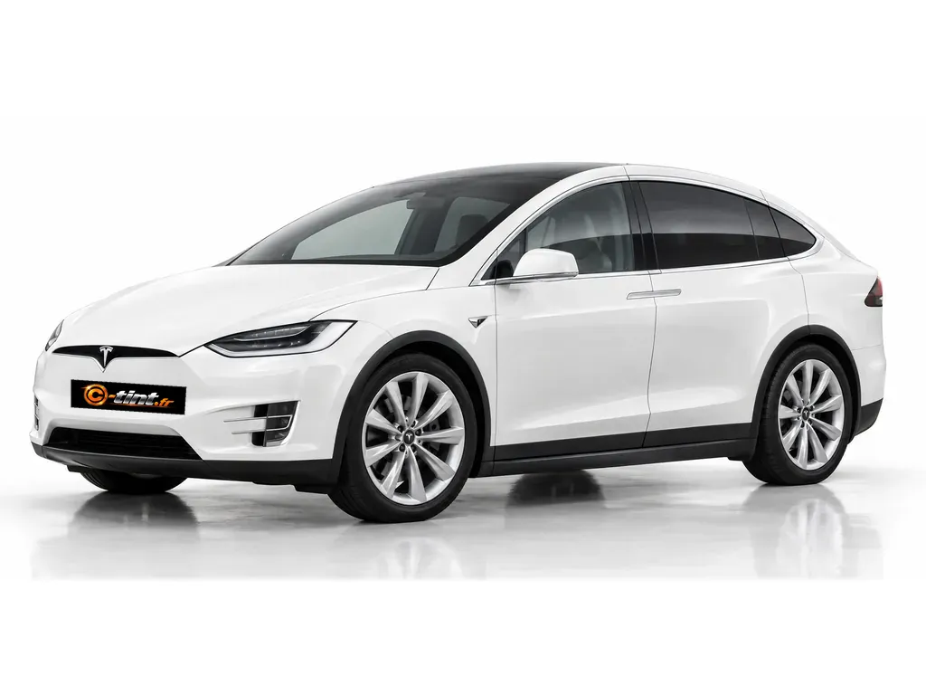Tesla Model X Phase initiale · SUV · 5 portes — vue trois-quarts avant vers la gauche