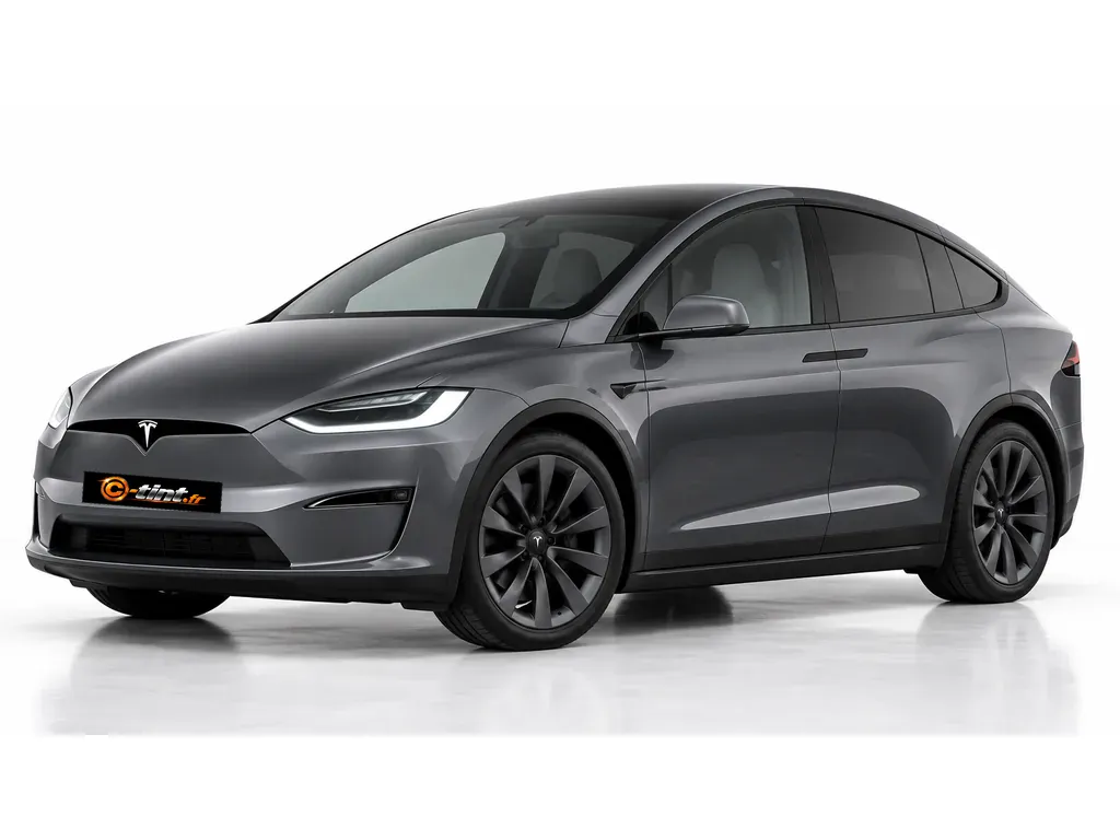 Tesla Model X Refresh 2021 · SUV · 5 portes — vue trois-quarts avant vers la gauche
