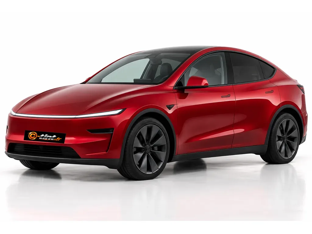 Tesla Model Y Juniper · SUV · 5 portes — vue trois-quarts avant vers la gauche