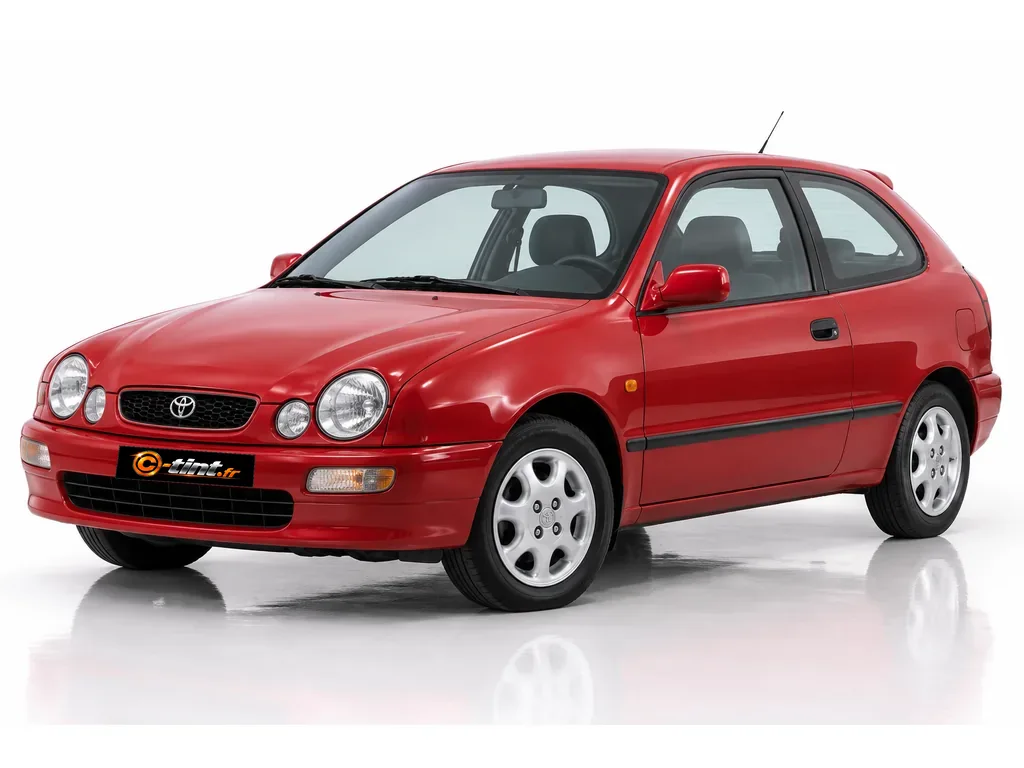 Toyota Corolla 8 · Compacte · 3 portes — vue trois-quarts avant vers la gauche