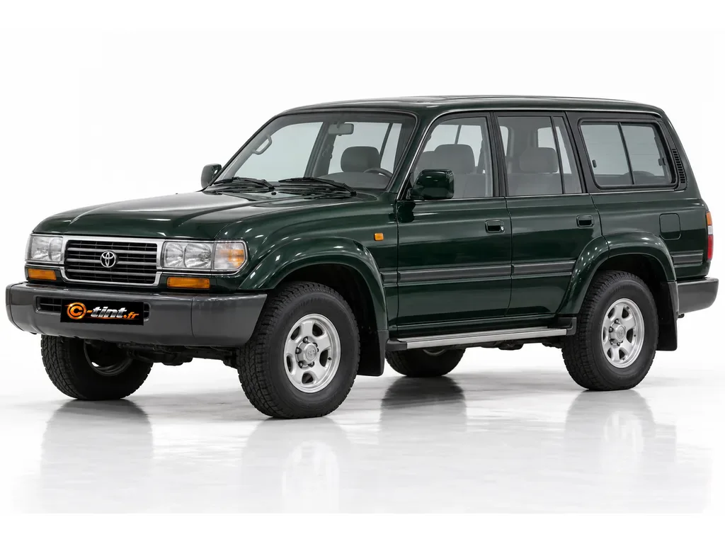 Toyota Land Cruiser serie 80 HDJ-FJ-FZJ — Génération 8 — SW Long — vitres coulissantes · SUV · 5 portes — vue trois-quarts avant vers la gauche