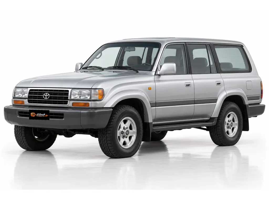 Toyota Land Cruiser serie 80 HDJ-FJ-FZJ — Génération 8 — SW — vitres fixes · SUV · 5 portes — vue trois-quarts avant vers la gauche