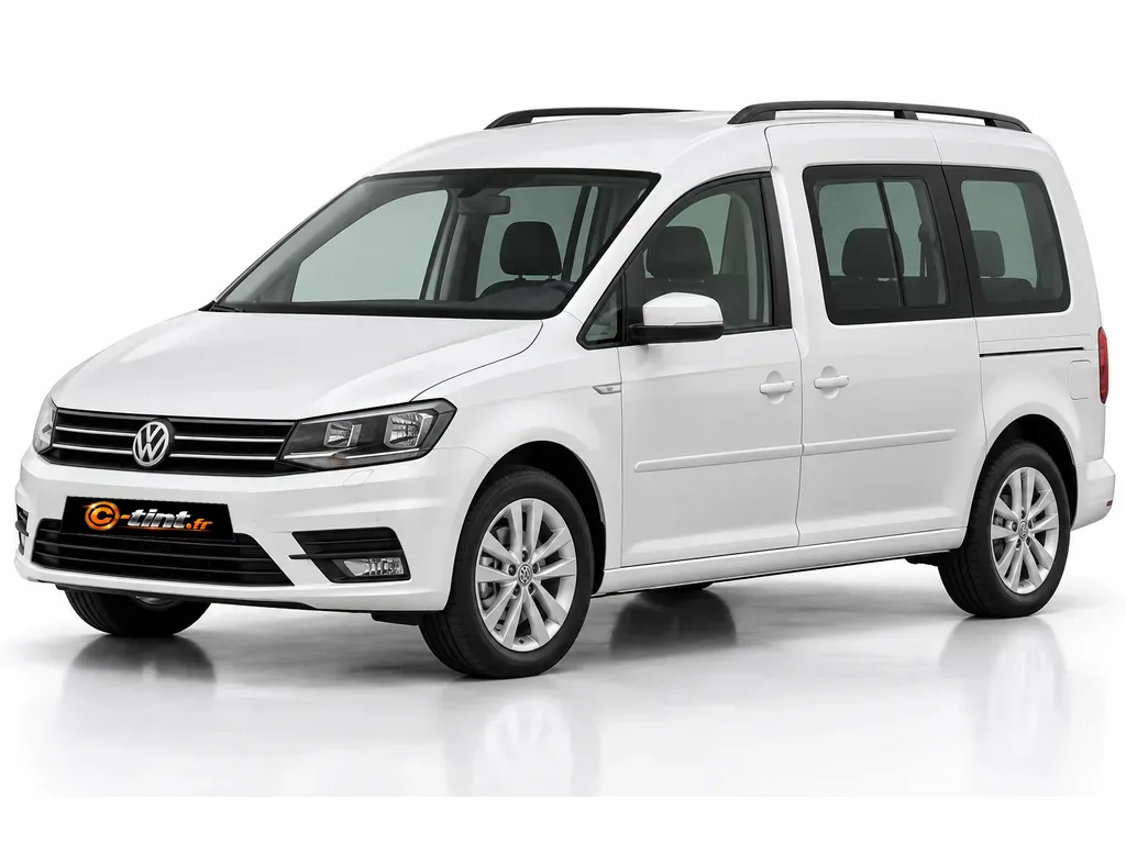 Volkswagen Caddy k2 — Génération 4 — vitres ouvrantes avec hayon · Monospace · 5 portes — vue trois-quarts avant vers la gauche