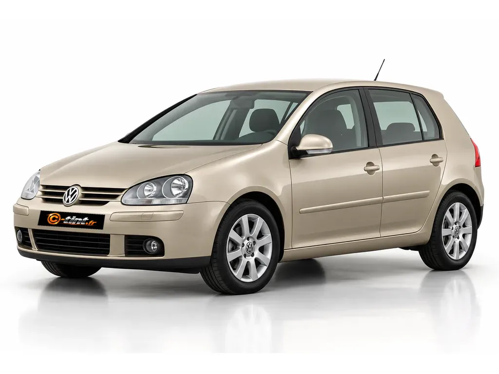 Volkswagen Golf 1K — Génération 5 · Compacte · 5 portes — vue trois-quarts avant vers la gauche