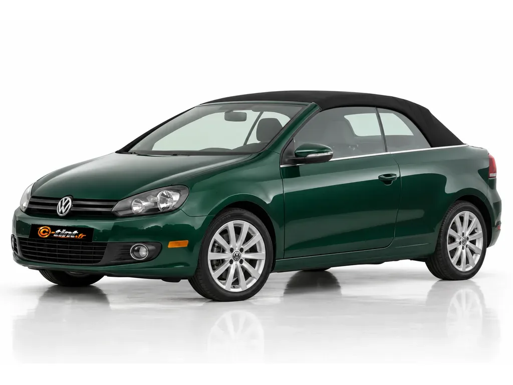 Volkswagen Golf 5k — Génération 6 — Cabriolet · Cabriolet · 2 portes — vue trois-quarts avant vers la gauche