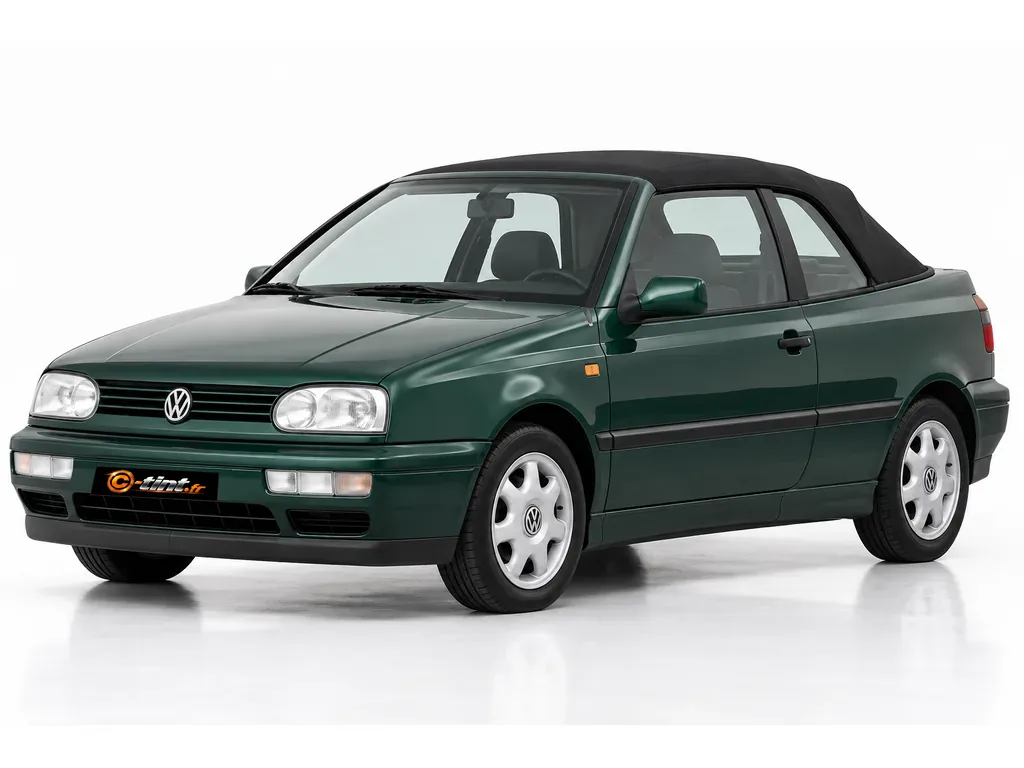 Volkswagen Golf Golf III — Cabriolet · Cabriolet · 2 portes — vue trois-quarts avant vers la gauche
