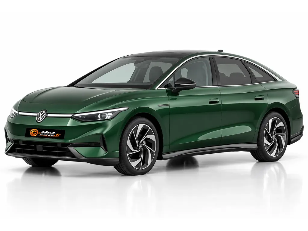 Volkswagen ID.7 Génération 1 · Berline à hayon · 5 portes — vue trois-quarts avant vers la gauche