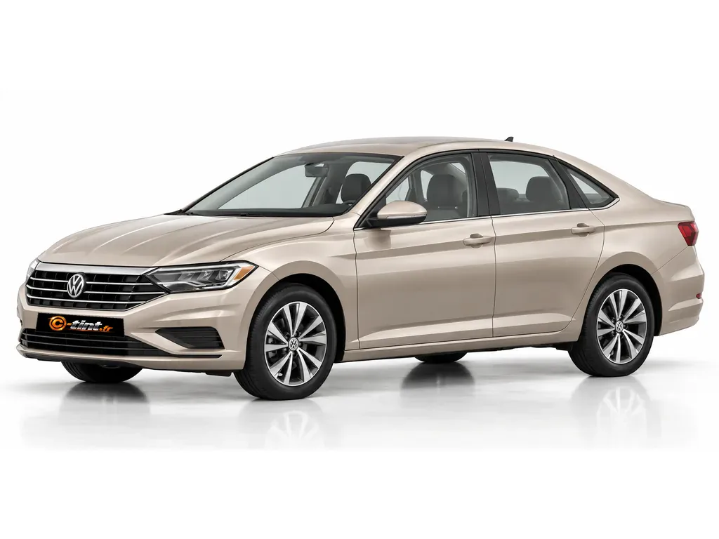 Volkswagen Jetta MK7 — Génération 7 — Berline · Berline · 4 portes — vue trois-quarts avant vers la gauche