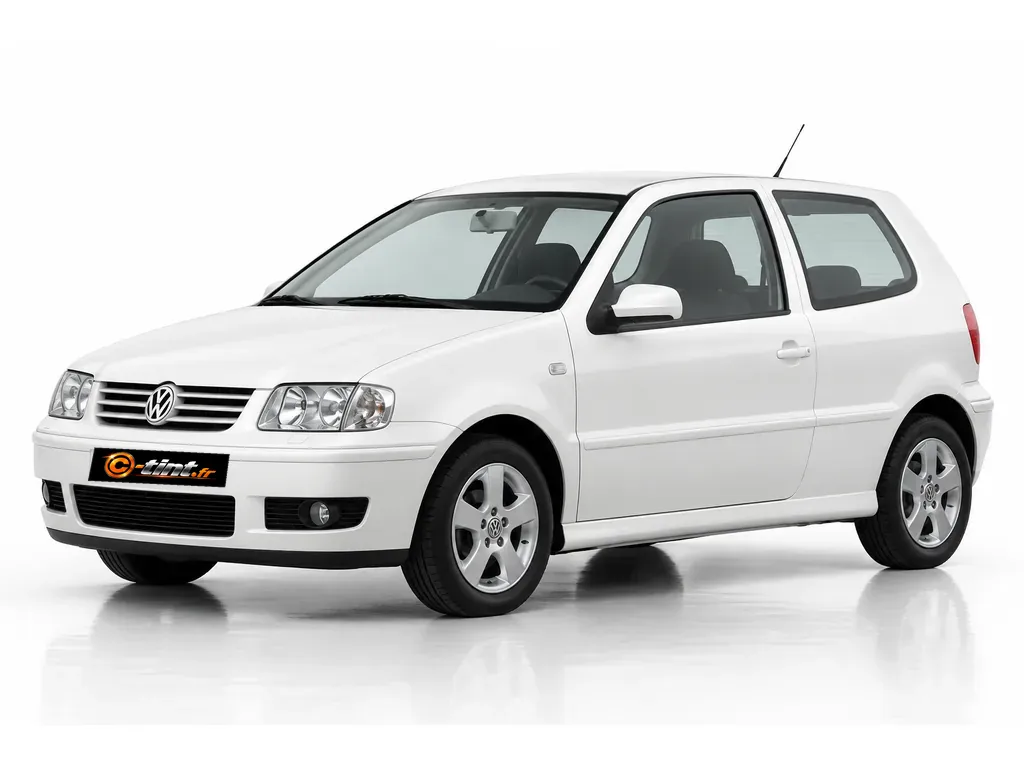 Volkswagen Polo 6N2 — Génération 3 · Compacte · 3 portes — vue trois-quarts avant vers la gauche
