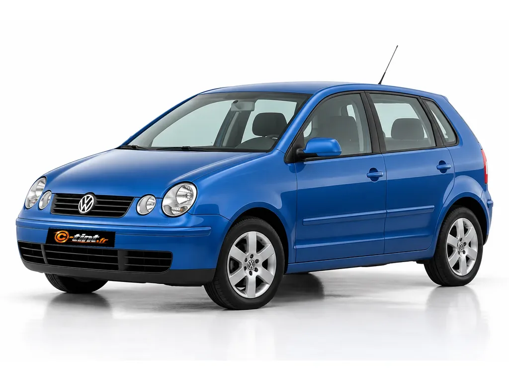 Volkswagen Polo 9N — Génération 4 · Compacte · 5 portes — vue trois-quarts avant vers la gauche